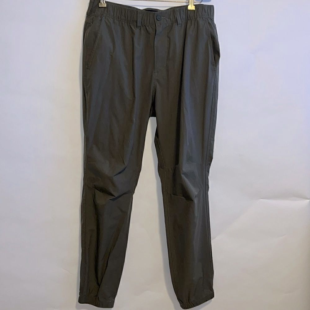 ABERCROMBIE & FITCH Olive Green Cargo Moto Jogger Wind Pants-L